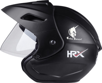 urban carrier ISI Certified ABS Material Full Face Stylish Helmet with Clear Visor For Men Motorbike Helmet(Black)