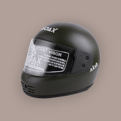 NOAX unisex full face good hard quality helmet-Black286 Motorbike Helmet(Black)