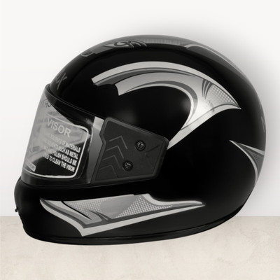 NOAX ISI marked helmet solid helmet((fk290 Motorbike Helmet(Silver)