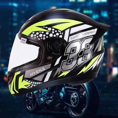 OZONE ONS_Premium Quality_Helmet_GV_@A@_21 Motorbike Helmet(YELLOW BLACK)