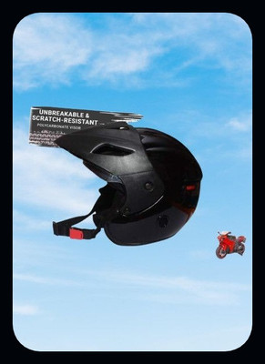 MonteX-1 NEW_Flip-up Bike M26 Motorbike Helmet(Black)