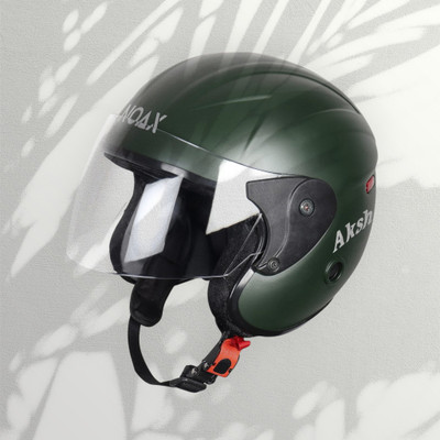 Font Unisex Full Face Helmet For Motorbikes -616A Motorbike Helmet(Dark Green)