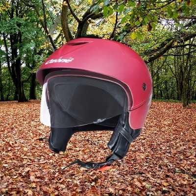 OZONE Superior Certified Helmet_openface@VG&_306 Motorbike Helmet(Red)
