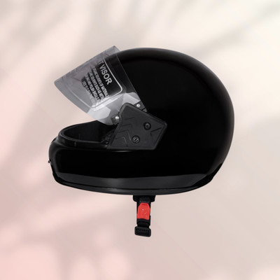 NOAX UNISEX SAFETY HELMET ONROAD HELMET- TWO WHEELER,BIKE & SCOOTER (SL-495 Motorbike Helmet(Black)