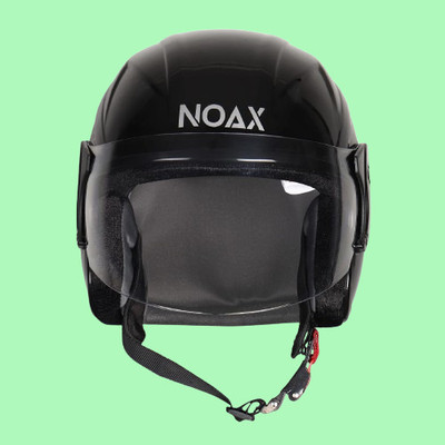 NOAX KING OF HELMET UNISEX OPEN FACE motorbike HELMET_41 Motorbike Helmet(Black)