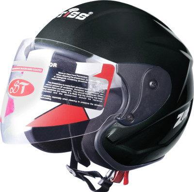stiss H-7 Motorbike Helmet(Black)