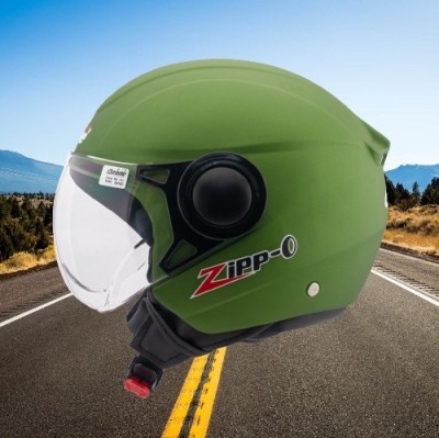 OZONE Zipp helmet_openface_largesize_Ozo0003 Motorbike Helmet(Green)