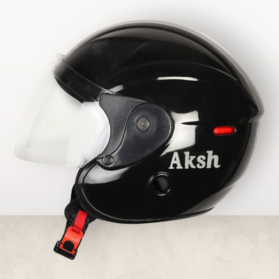 NOAX ISI marked helmet solid helmet((fk199 Motorbike Helmet(Black)