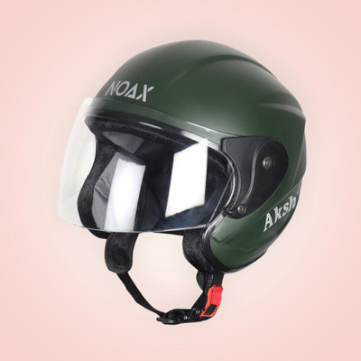 Font Unisex Full Face Helmet For Motorbikes -608A Motorbike Helmet(Dark Green)