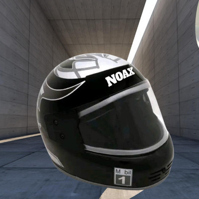 NOAX UNISEX SAFETY HELMET ONROAD HELMET- TWO WHEELER,BIKE & SCOOTER (SL-281 Motorbike Helmet(Black)