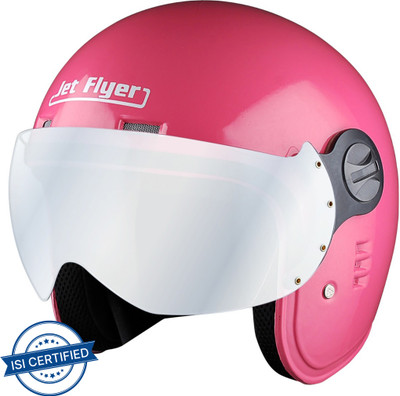 Aaron Jet Flyer Classic Motorbike Helmet(Mat Pink)
