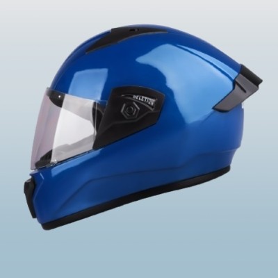 fuery FULL FACE HELMET WONDER PLAIN RED FF113 Motorbike Helmet(Blue)