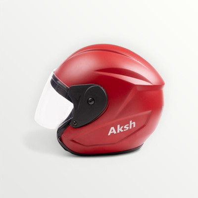 NOAX ISI marked helmet solid helmet((fk159 Motorbike Helmet(Red)