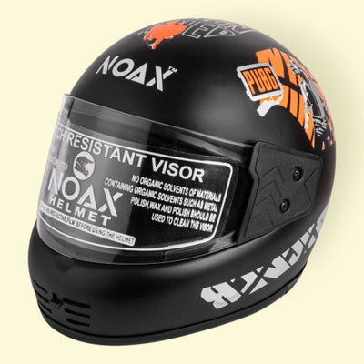 NOAX ISI MARKED KING OF HELMET UNISEX RIDDING HELMET TOP SELLING(DD-561 Motorbike Helmet(Orange)