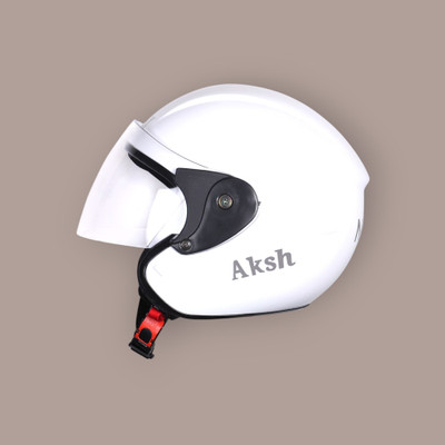 Font Unisex Full Face Helmet For Motorbikes -676-ABC Motorbike Helmet(White)