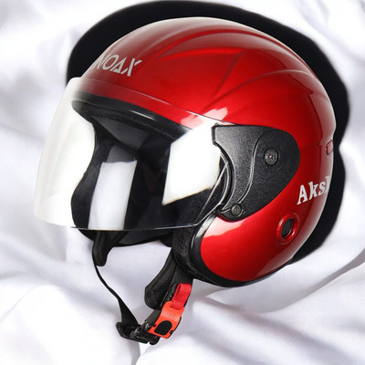 NOAX ISI marked helmet solid helmet((fk289 Motorbike Helmet(Red)