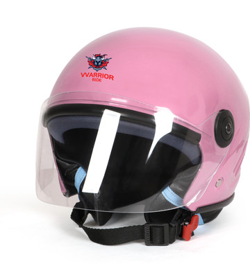 warriorride Full Face Motorbike Helmet, ISI DOT Certified, Clear Visor, Eco TM Helmets Motorbike Helmet(Pink)