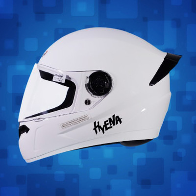OZONE Prime Helmet_Hyena_full face_ISI_Certified_JBB@V40 Motorbike Helmet(White)