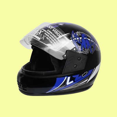 NOAX helmet bazarr unisex full face helmet _43 Motorbike Helmet(Black)