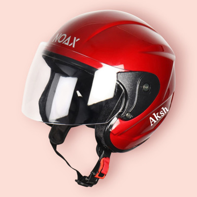 NOAX ISI MARKED KING OF HELMET UNISEX RIDDING HELMET TOP SELLING(DD-1192 Motorbike Helmet(Red)