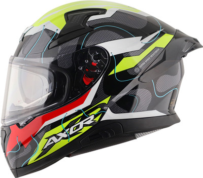 Axor Apex Dynamo Motorbike Helmet(Black Neon Yellow)