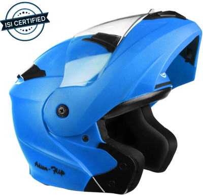 TORVEXUS Deletion Adien-Flip-up ISI Certified Motorbike Helmet For Men and Woman Motorbike Helmet(Blue)