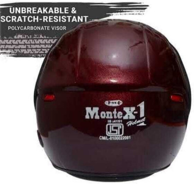 MonteX-1 FK_2025half face helmet unisex new model -124 Motorbike Helmet(Multicolor)