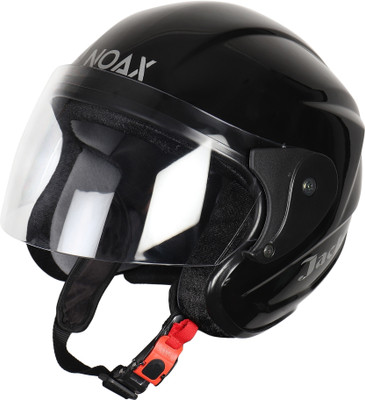 NOAX Protector Black GLOSSY without indicator Motorbike Helmet(Black)