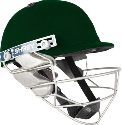 Shrey Pro Guard Wicket Keeping Stainless Steel Cricket Helmet(Green)