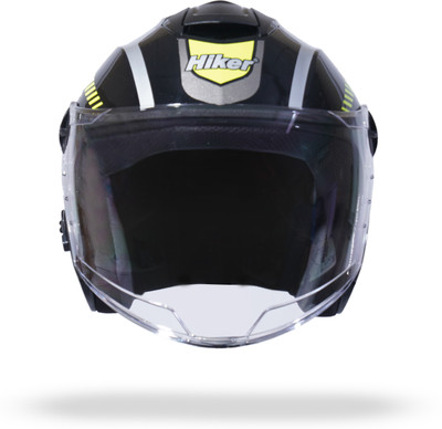 Hiker FLASH PRO MAX HD2 GLOSS Half Face 580MM Motorbike Helmet(Yellow)