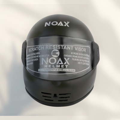 NOAX ISI marked helmet solid helmet((fk291 Motorbike Helmet(Black)