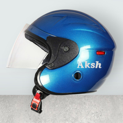 NOAX SAFETY HELMET FOR ONROAD RIDDING SOLID MATERIAL-TWO WHEELER(SLFK-AT-1404 Motorbike Helmet(Blue)