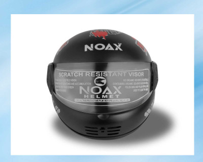 NOAX ISI MARKED FULL FACE HELMET FOR SAFE RIDING UNISEX BUYY_321 Motorbike Helmet(Red)