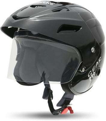 Paras Open Face Flip Up Sun Shield Motorbike Scotty ISI Certified Helmet For Men Women Motorbike Helmet(Matt Black)