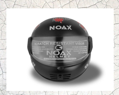 NOAX SOLID QUALITY FOR UNISEX HELMET FULL FACE SL-395 Motorbike Helmet(Red)