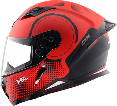 Axor Hunter Spear Motorbike Helmet(Dull Red Black)