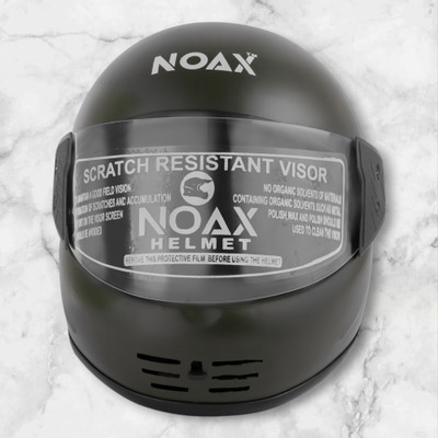 NOAX ISI MARKED KING OF HELMET UNISEX RIDDING HELMET TOP SELLING(DD-867 Motorbike Helmet(Black)