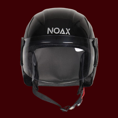 NOAX KING OF HELMET UNISEX OPEN FACE motorbike HELMET_17 Motorbike Helmet(Black)