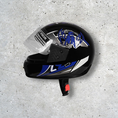 NOAX UNISEX SAFETY HELMET ONROAD HELMET- TWO WHEELER,BIKE & SCOOTER (SL-607 Motorbike Helmet(Blue)