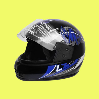 NOAX helmet bazarr unisex full face helmet _44 Motorbike Helmet(Black)