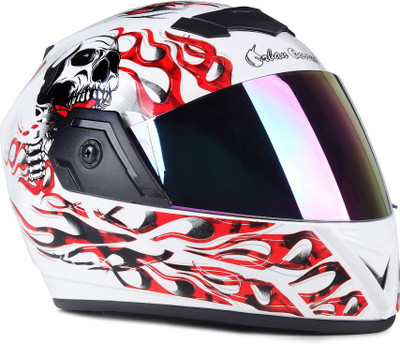 urban carrier Ghost Rider Full Face Motorbike Helmet(F1) Motorbike Helmet(Red)