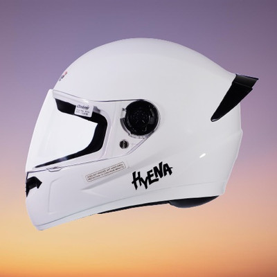 OZONE Hyena plain helmet_openface_largesize_Ozo0045 Motorbike Helmet(White)