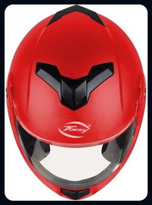 fuery Flip-up Plain Visor Blue Helmet Z084_New Motorsports Helmet(Red)