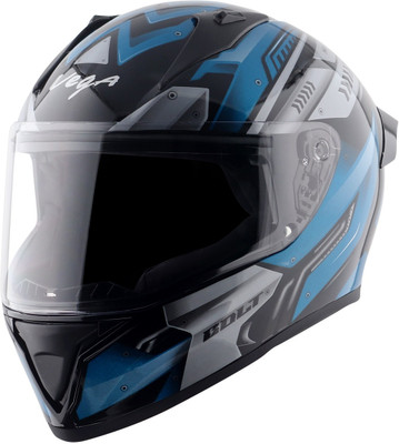 VEGA Bolt Martial Motorbike Helmet(Black Blue)