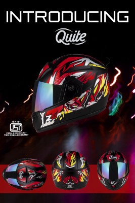 Quite QuiteRambo Motorbike Helmet Motorbike Helmet(Red)