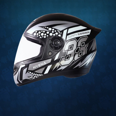 OZONE Superior Helmet_FF_JGM_@V@AD0348 Motorbike Helmet(SILVER-BLACK)