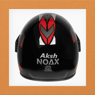 NOAX BRANDED ISI MARKED HELMET FOR UNISEX GENDER KEEP SAFE RIDING (SLFK-1042 Motorbike Helmet(Red)