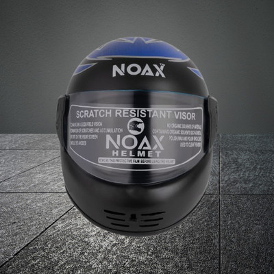 NOAX UNISEX SAFETY HELMET ONROAD HELMET- TWO WHEELER,BIKE & SCOOTER (SL-1659 Motorbike Helmet(Black)