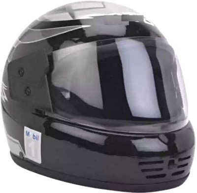 Lxt _ SLIVER KIMI FULL FACE HELMAT WITH ISI CERTIFIED ( NO HELMAT NO RIDE ) Motorbike Helmet(Silver)