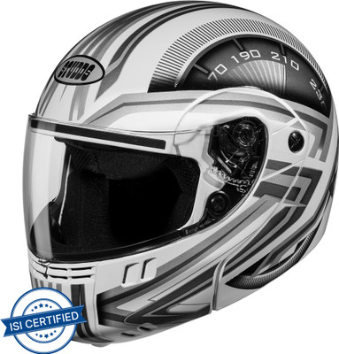 STUDDS Ninja 3G D1 Motorbike Helmet(White N4)